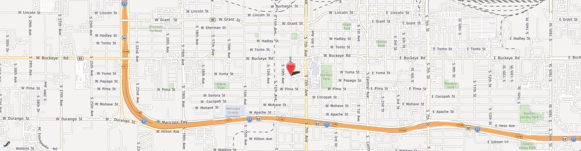 Location Map: 1407 S 9th Avenue Phoenix, AZ 85007